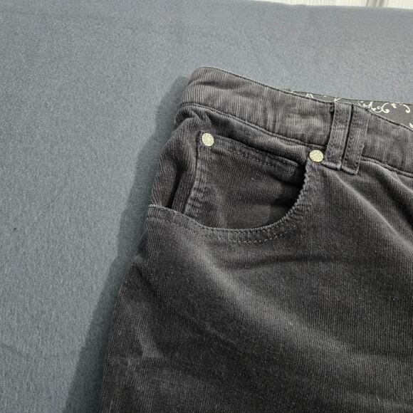 Erika Women 14 Gray Daria Corduroy Jeans Straight Leg - Picture 5 of 14